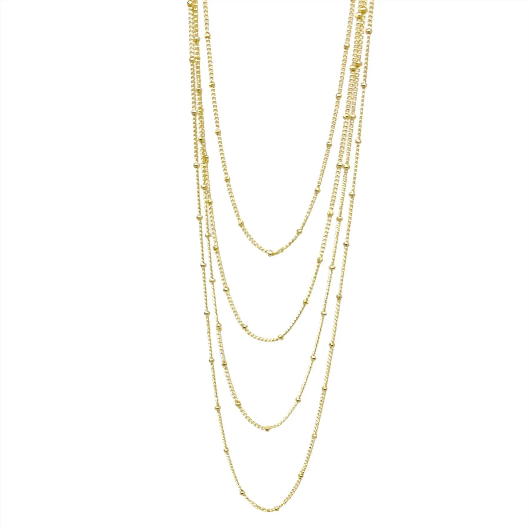 18k Gold Filled 1mm Satellite Chain Available in 16", 18", 2