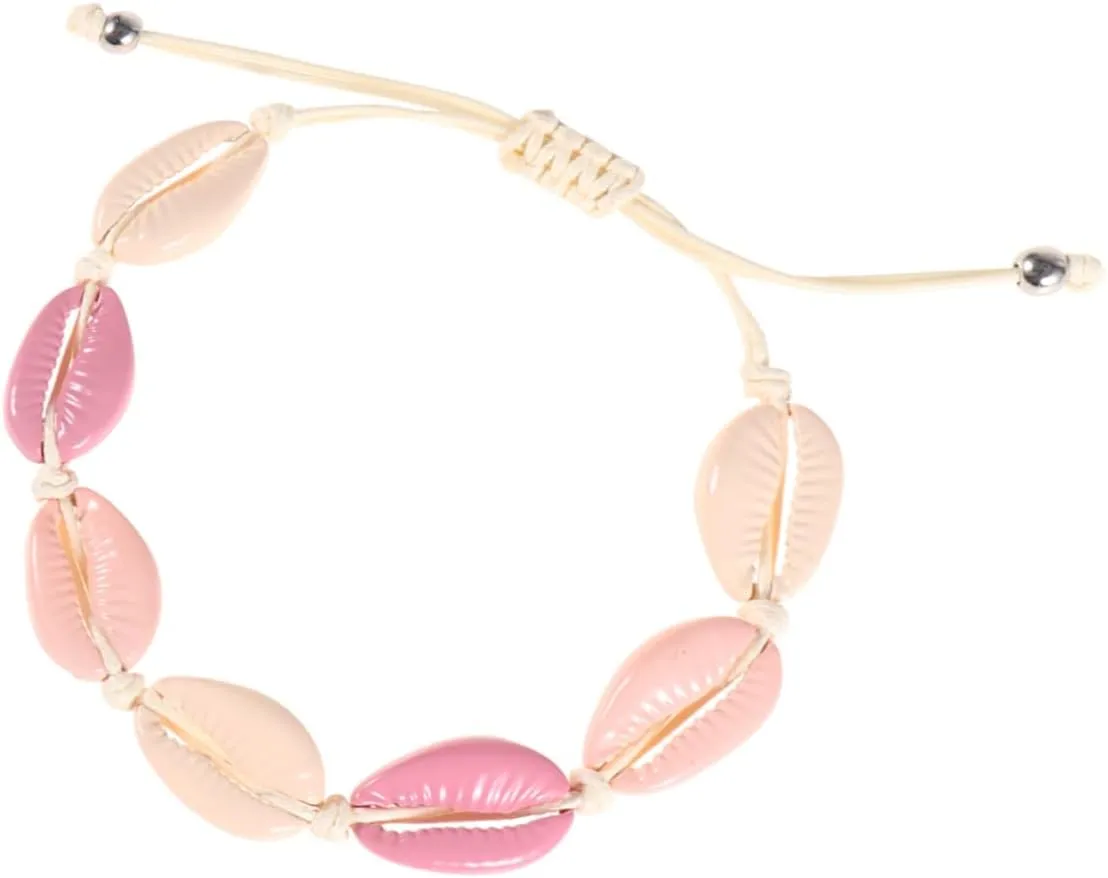 2Pcs Colorful Shell Woven Bracelet Fashion Hand Jewelry for Birthdays and Anniversaries Elegant Accessory for Various Occasions