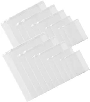 Alipis Hard Case Zipper Pouch 10pcs Frosted Shirt Packaging Bags Clothes Packaging for Travel Sealed Storage Bags