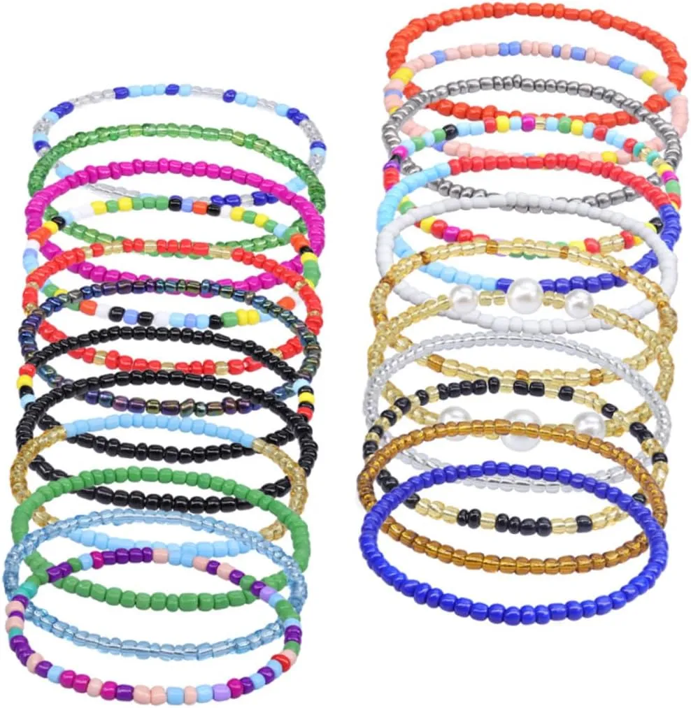 Anklet Beaded Anklet Pearl Gold Ankle Bracelet Summer Beach Party Accessory