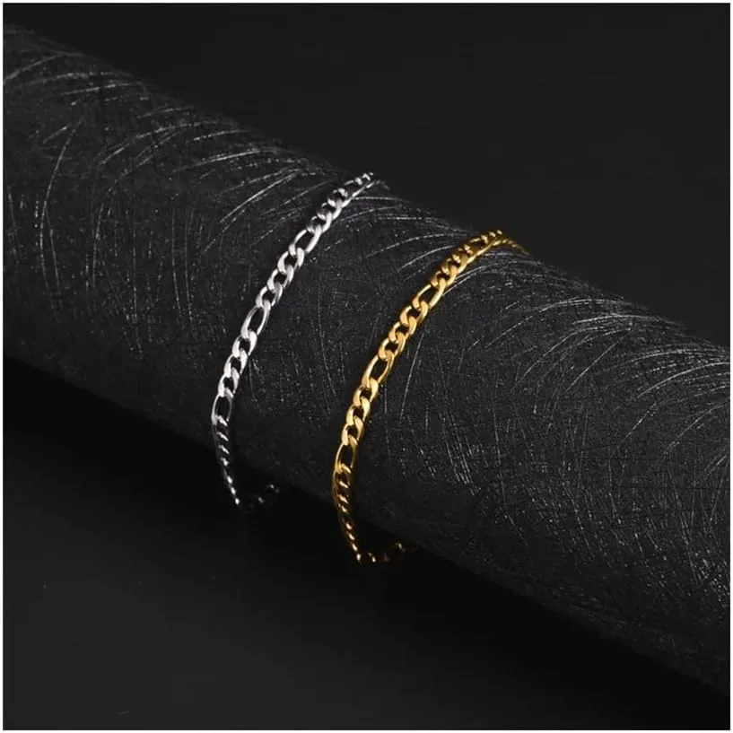 Anklet Leg Ankle Bracelet Beaded Foot Chain Anklet Jewelry Gift for Women Anklet for Women (Metal Color : Hip Hop Chain Gold)