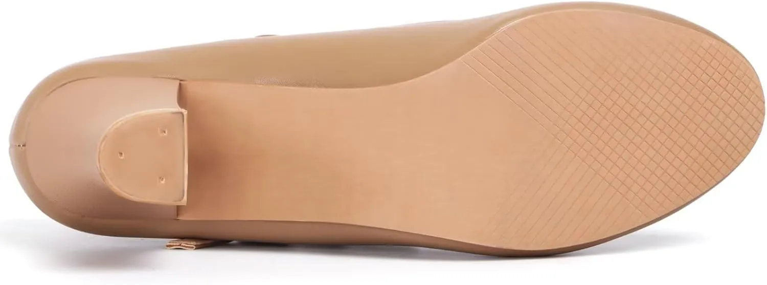ARCLIBER Character Shoes for Women PU Leather T Strap 2.3" Dance Heels for Ballroom Salsa Tango