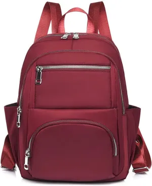 Backpacks Female Backpacks Ladies School Bags Multifunction Women Laptop Backpack Casual Business Backpack (Color : Rojo)