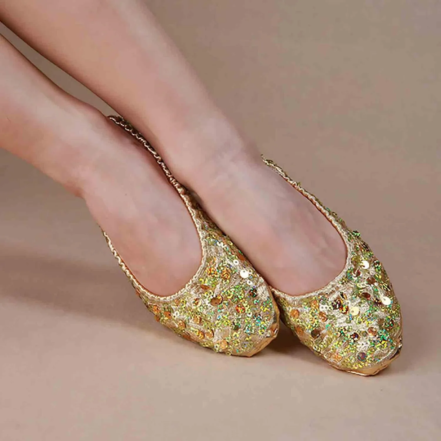 Ballet Belly Slippers Dance Shoes Split-Sole Gymnastics Yoga Shoes Womens Ballroom Dancing Shoes