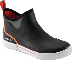 BASSDASH Mens 4.5" Waterproof Fishing Deck Boots Anti-Slip Rubber Ankle Boots Rain Shoes for Boating Gardening Working