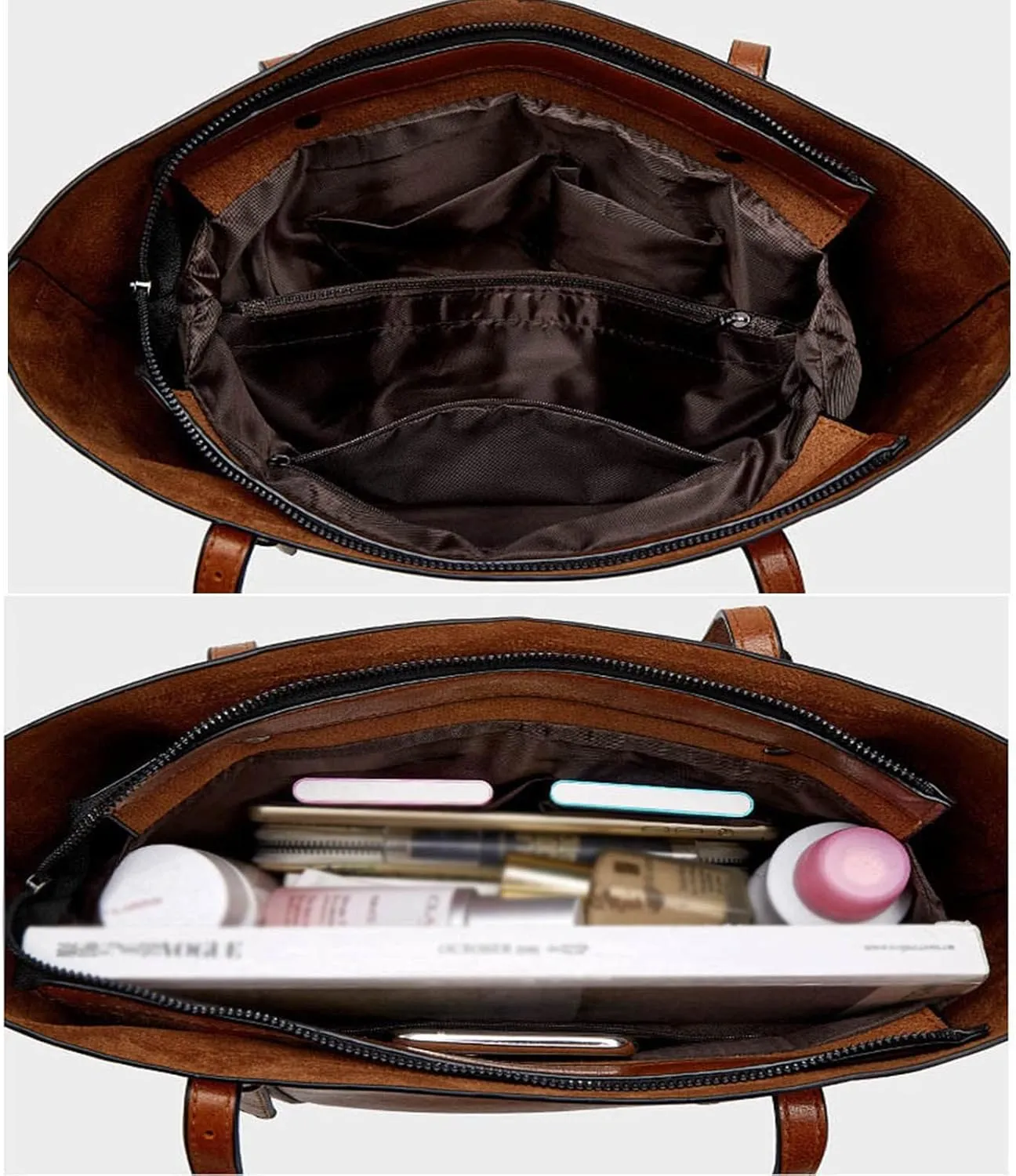 Beach Purses for Women Vacation Stadium Crossbody Messenger Bags for Concerts Sporting Events Clear Fanny Pack(Brown)