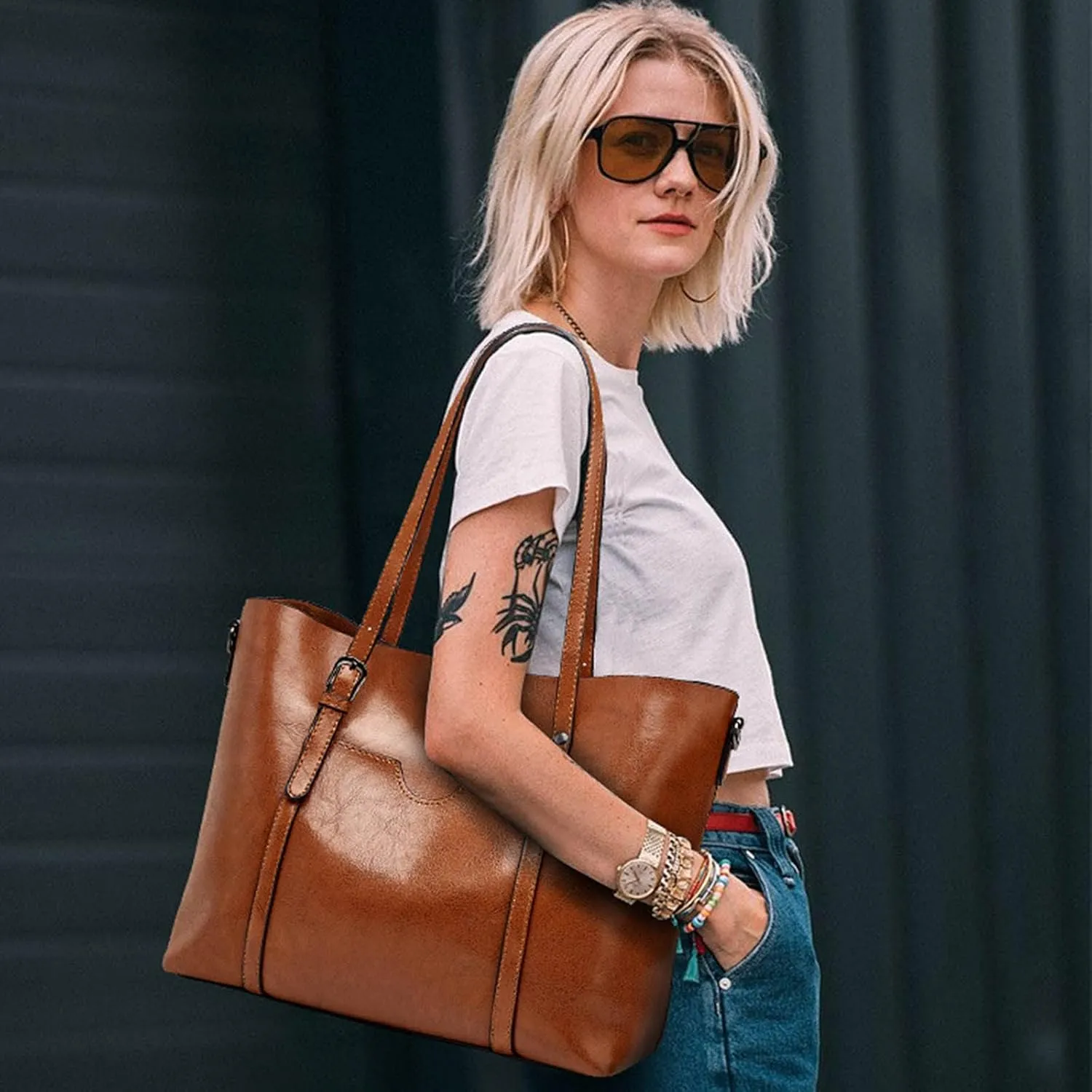 Beach Purses for Women Vacation Stadium Crossbody Messenger Bags for Concerts Sporting Events Clear Fanny Pack(Brown)