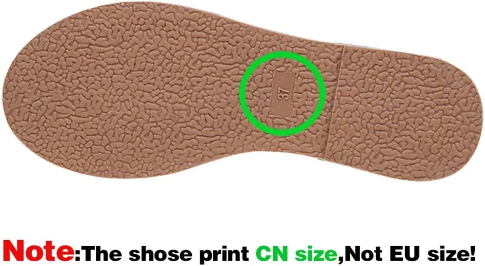 Beach Sandals for Woman Comfortable Slip on Walking Thong Sandals Women's Flat Sandal Comfy Sandal for Women