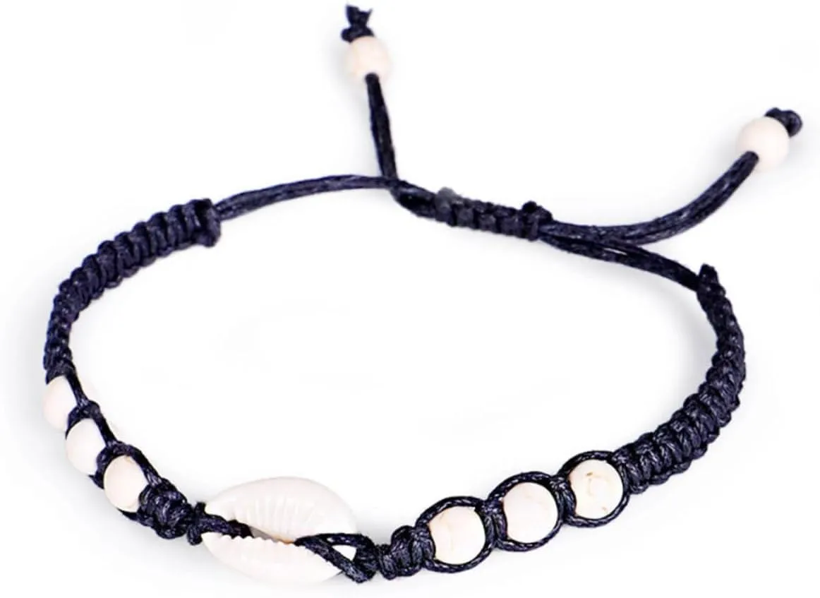 BESTYASH Handmade Woven Bracelet Elegant Shell Hand Jewelry for Birthdays and Celebrations Color Options