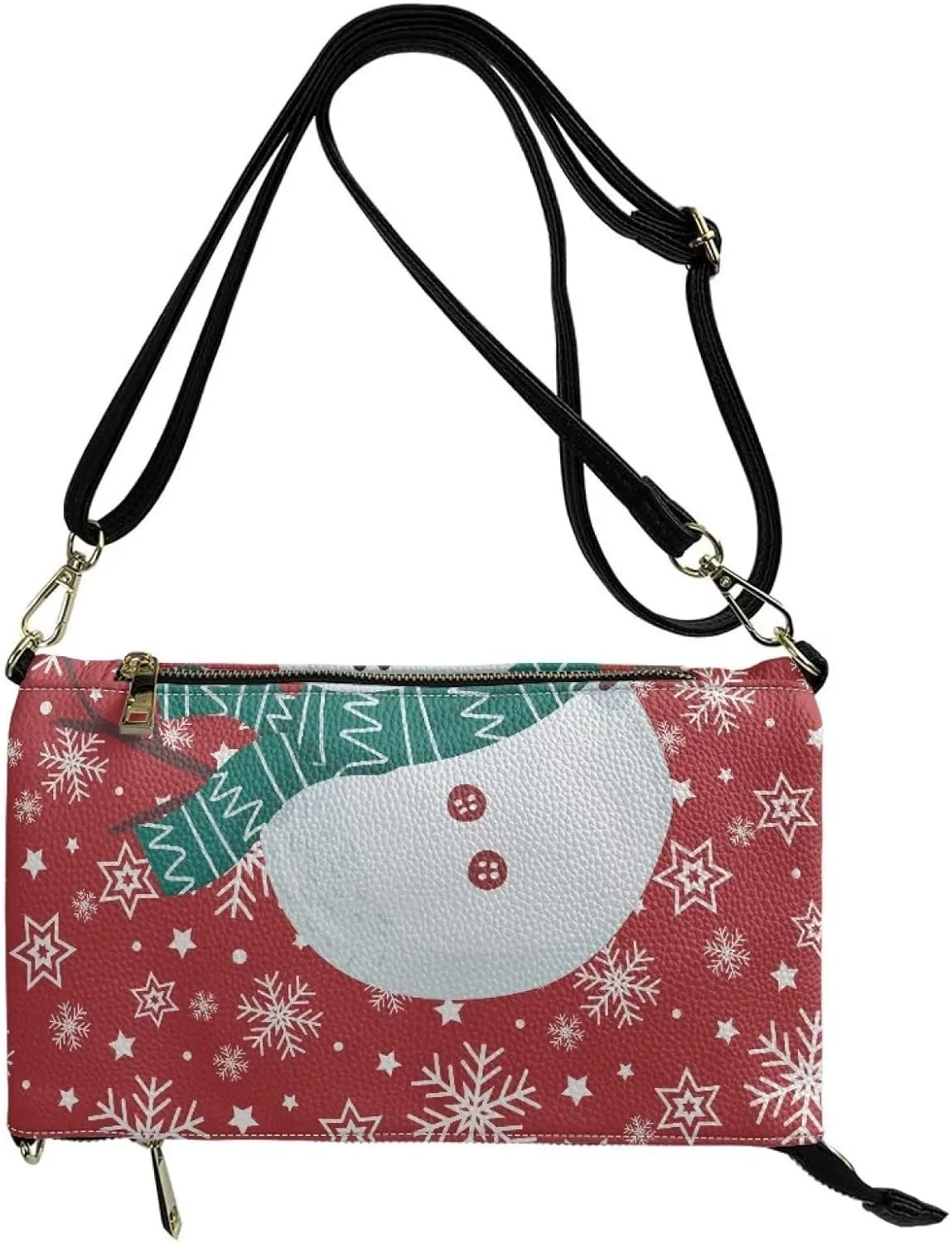 Binienty Graphic Crossbody Purses for Women,Shoulder Handbags Vegan Leather Casual Satchel with Guitar Strap