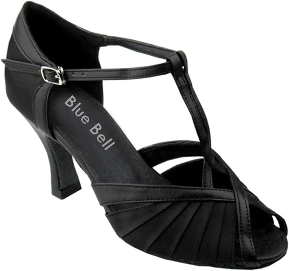 BlueBell Shoes Handmade Women's Ballroom Salsa Wedding Competition Dance Shoes Ashley 3" Heel
