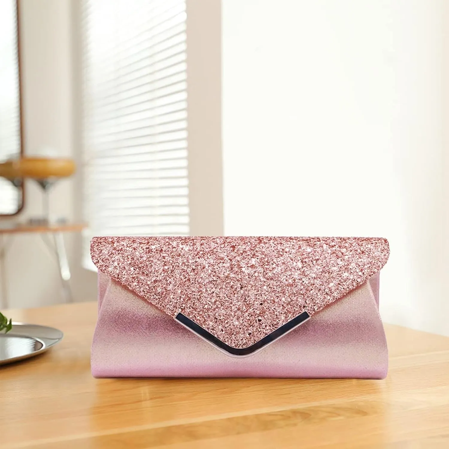 Bridal Wedding Purse Sparkly Shoulder Crossbody Women Envelope Clutch Sequins Evening Shiny Handbag