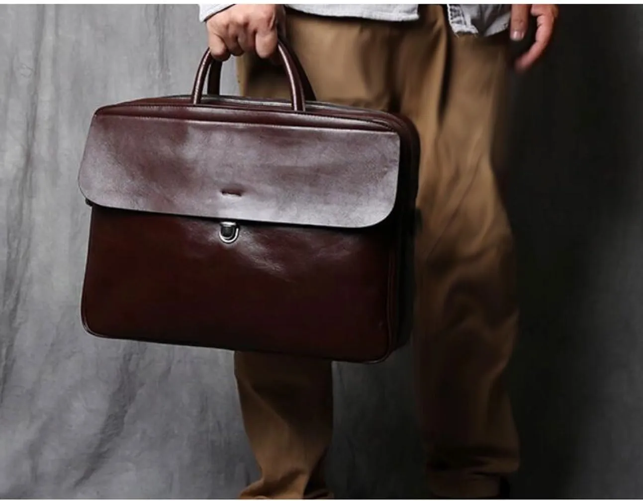 Business Briefcases Mens Messenger Shoulder Bags Handbags Genuine Leather Laptop Bags Crossbody Bags Computers Bags