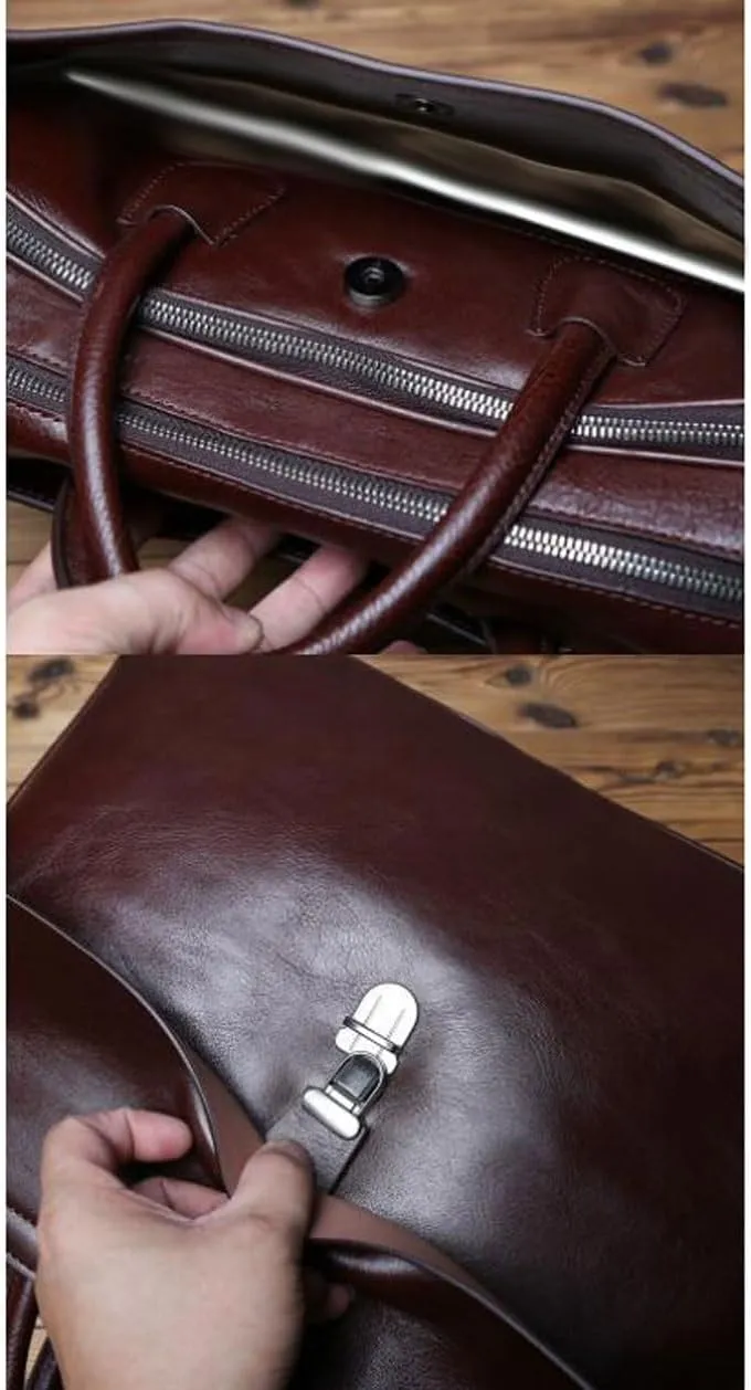 Business Briefcases Mens Messenger Shoulder Bags Handbags Genuine Leather Laptop Bags Crossbody Bags Computers Bags
