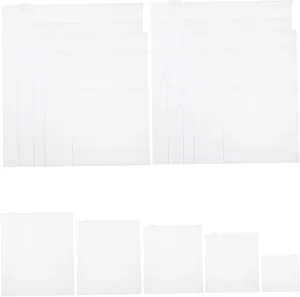 Cabilock 25pcs Thicken Garment Storage Bags Zipper Sealed Clothes Packing Pouches for Travel and Water for Organizing and Protecting Clothes