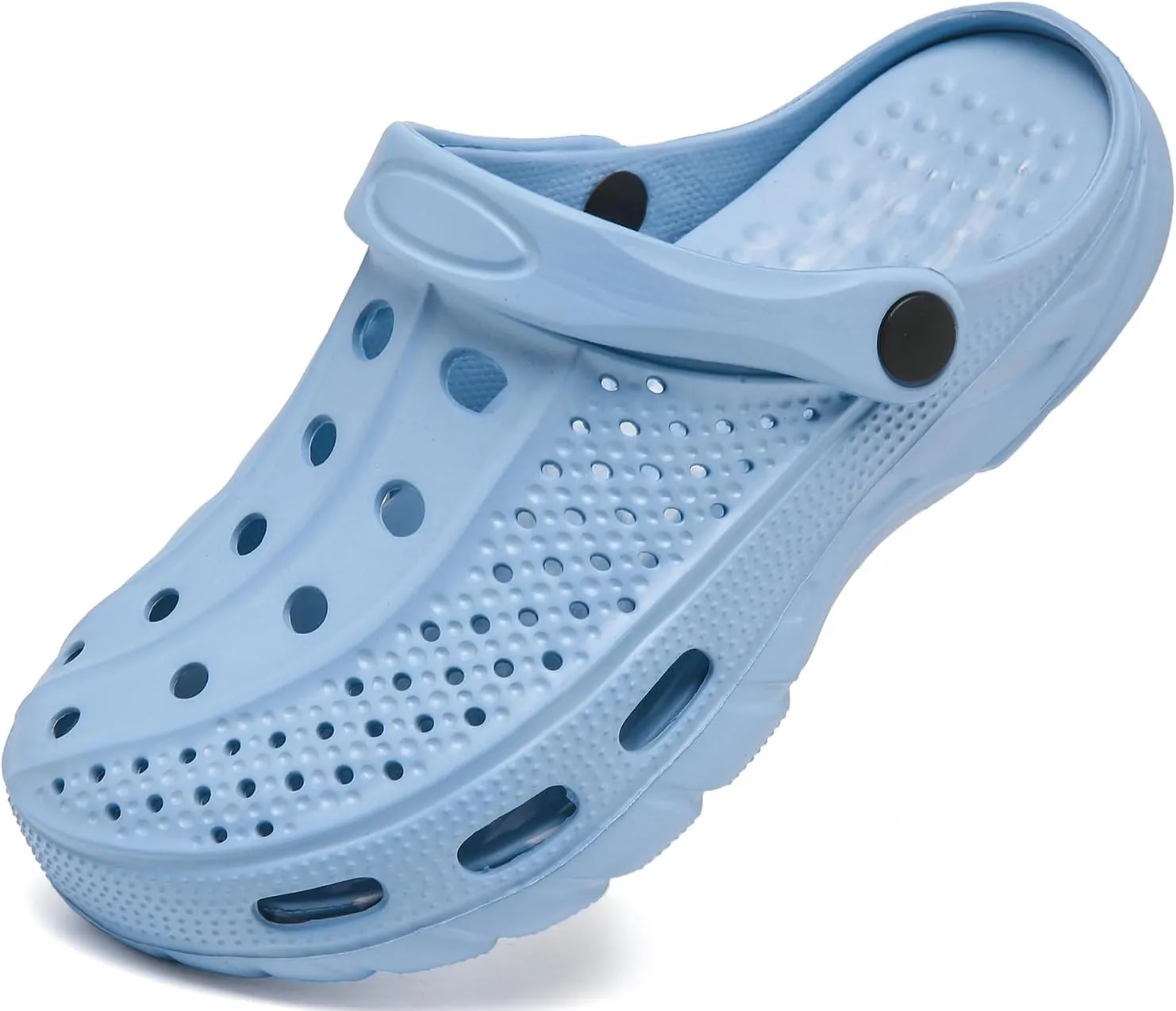 ChayChax Men's and Women's Arch Support Clogs Garden Shoes Slip-on Outdoor Beach Slippers with Removable Cushion Footbed