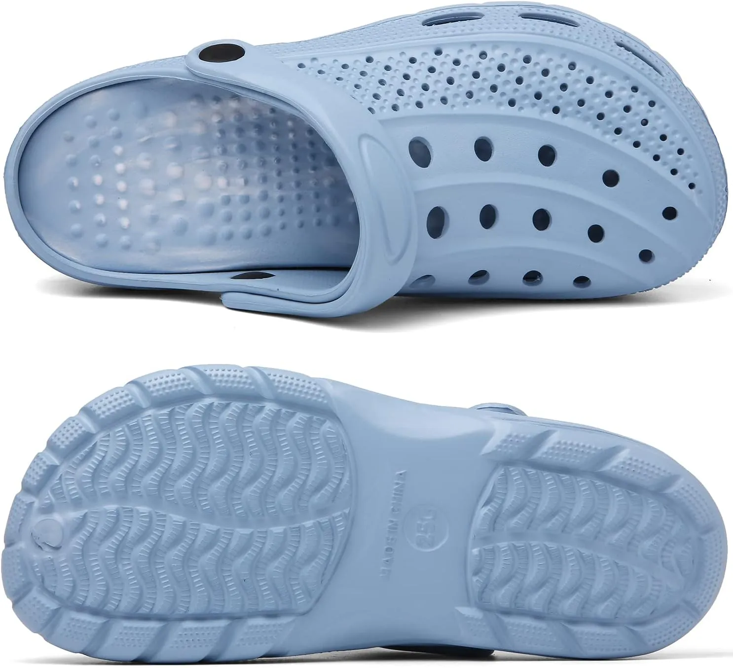 ChayChax Men's and Women's Arch Support Clogs Garden Shoes Slip-on Outdoor Beach Slippers with Removable Cushion Footbed