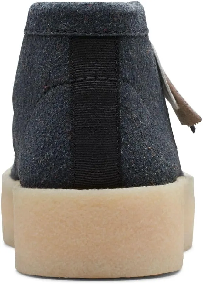 Clarks Men's Wallabee Cup Boot Black Eco Leather