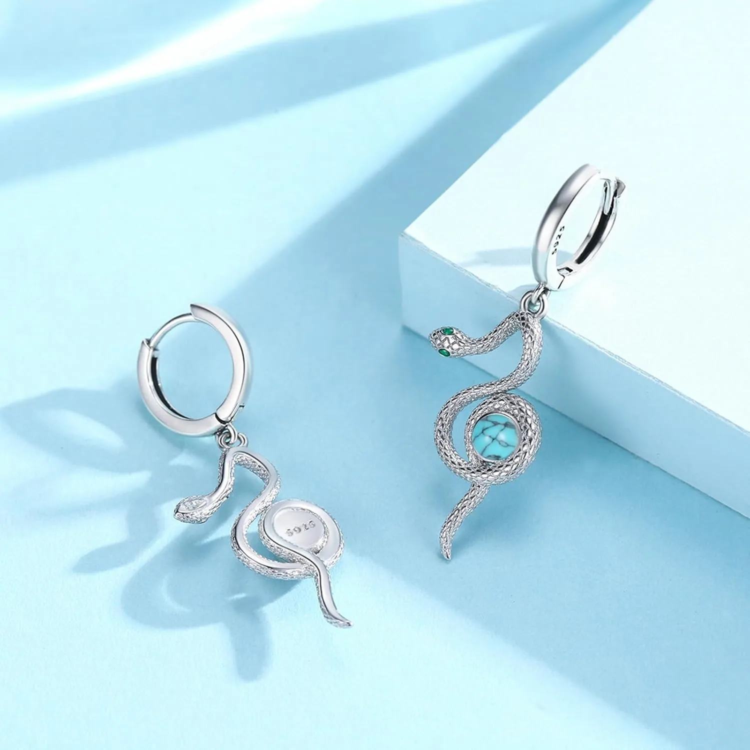 Cuoka Animal Earrings 925 Sterling Silver Cute Animal Hoop Huggie Earrings,Hypoallergenic Animal Jewelry Birthday Graduation Gifts for Women Girls