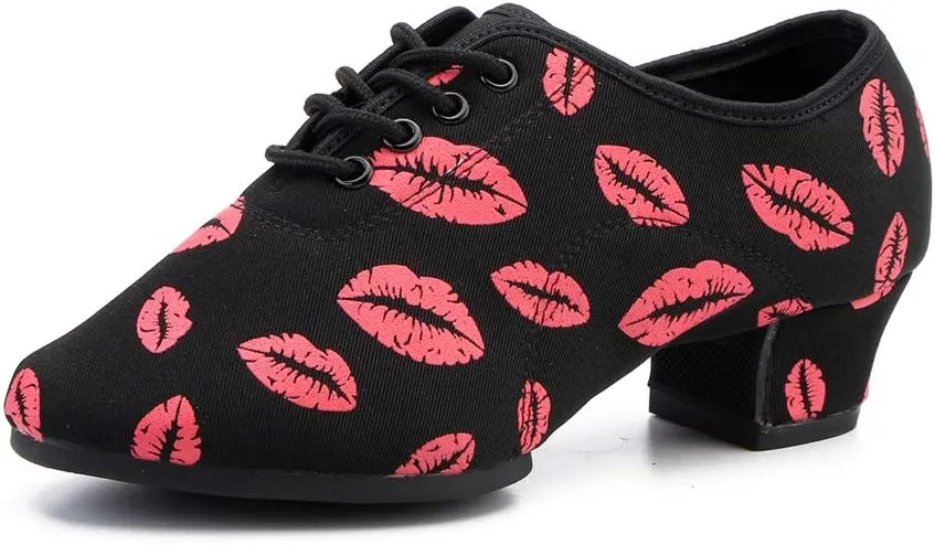 DKZSYIM Men and Women's Boost Dance Sneaker Modern Jazz Ballroom Performance Dance-Sneakers Sports Shoes,Model WZSP-NJB