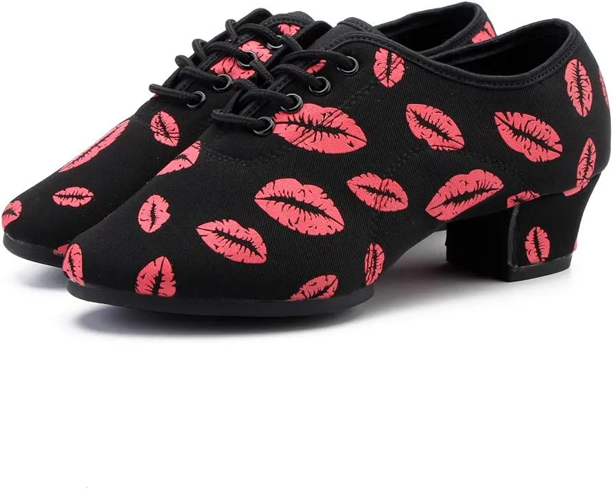 DKZSYIM Men and Women's Boost Dance Sneaker Modern Jazz Ballroom Performance Dance-Sneakers Sports Shoes,Model WZSP-NJB