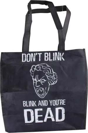 Doctor Who Large Tote Bag: Dont Blink/ Blink And You're Dead