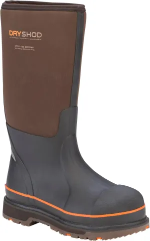 Dryshod Mens Wixit Cool-Clad Waterproof Steel Toe Work Safety Boots- Brown