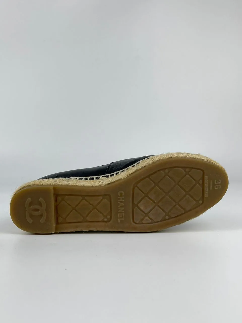 Espadrilles Black Lambskin Size 36