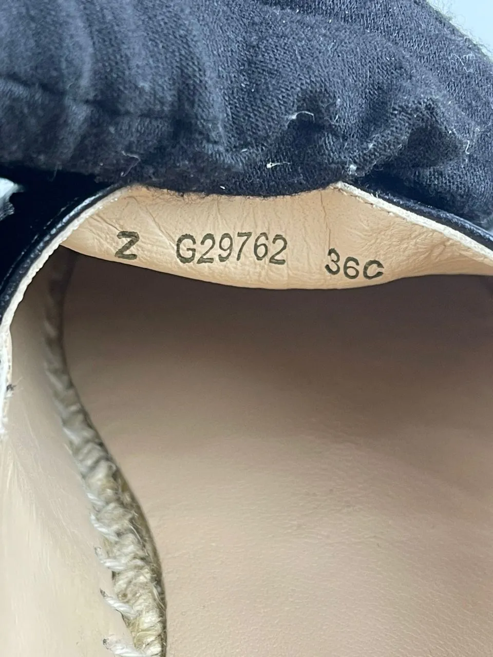 Espadrilles Black Lambskin Size 36