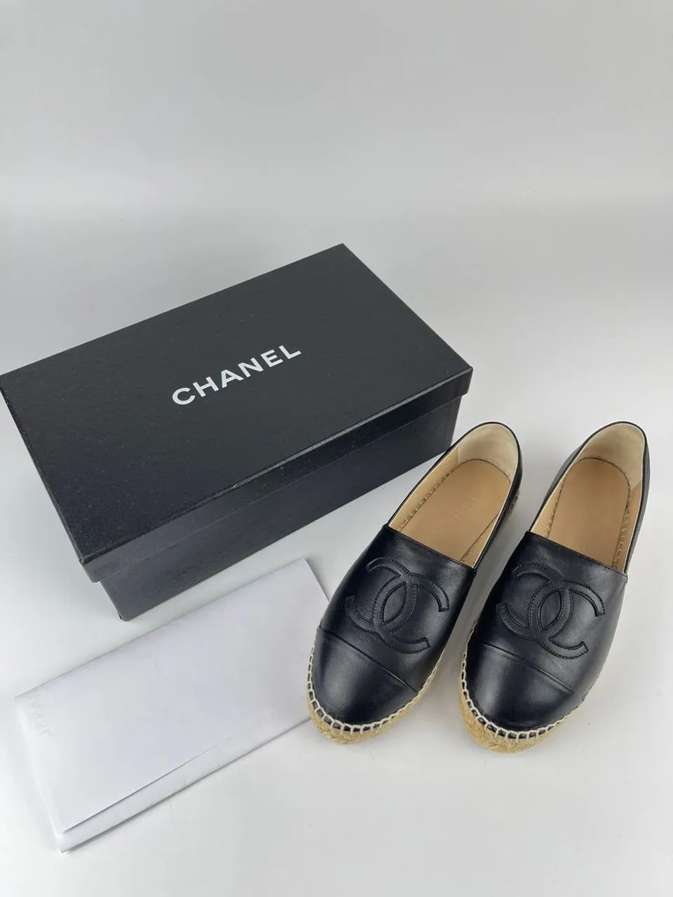 Espadrilles Black Lambskin Size 36