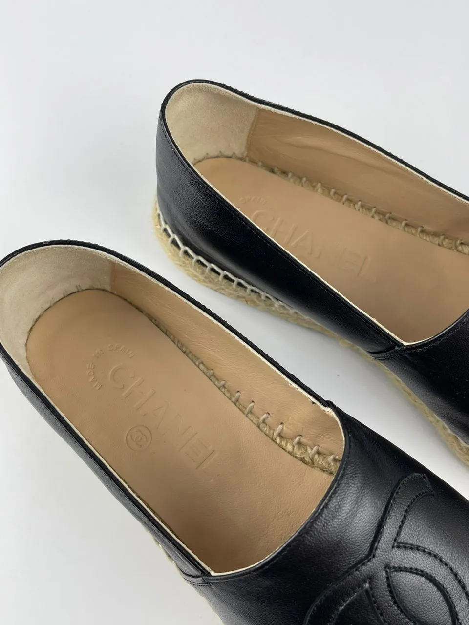 Espadrilles Black Lambskin Size 36