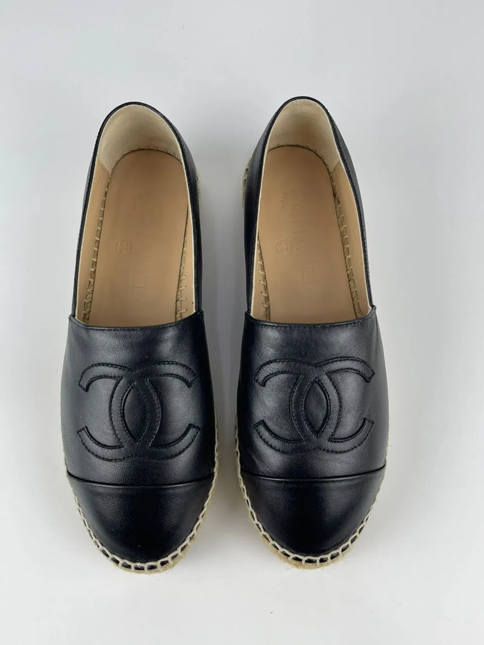 Espadrilles Black Lambskin Size 36