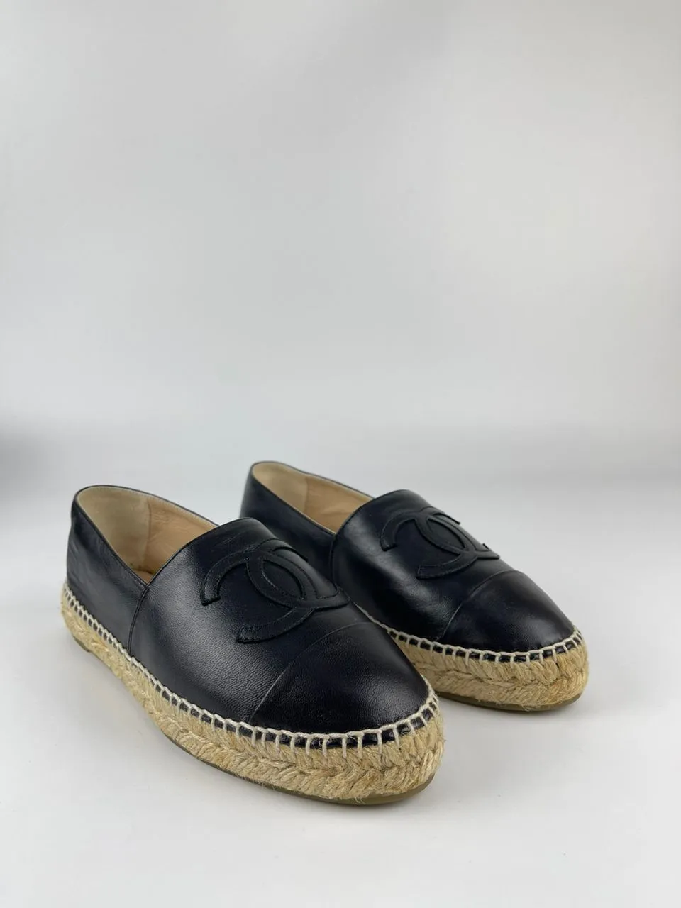 Espadrilles Black Lambskin Size 36