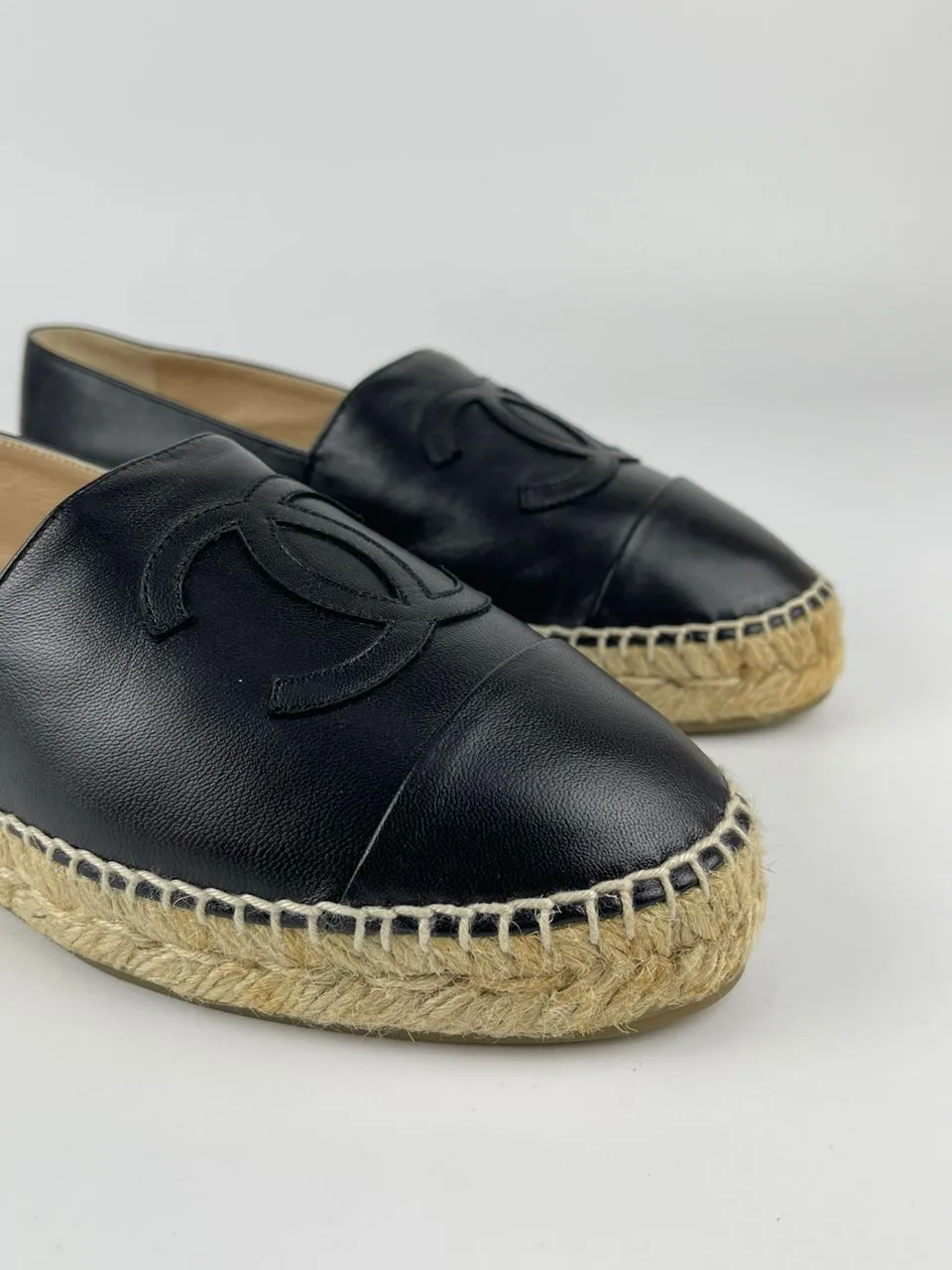 Espadrilles Black Lambskin Size 36
