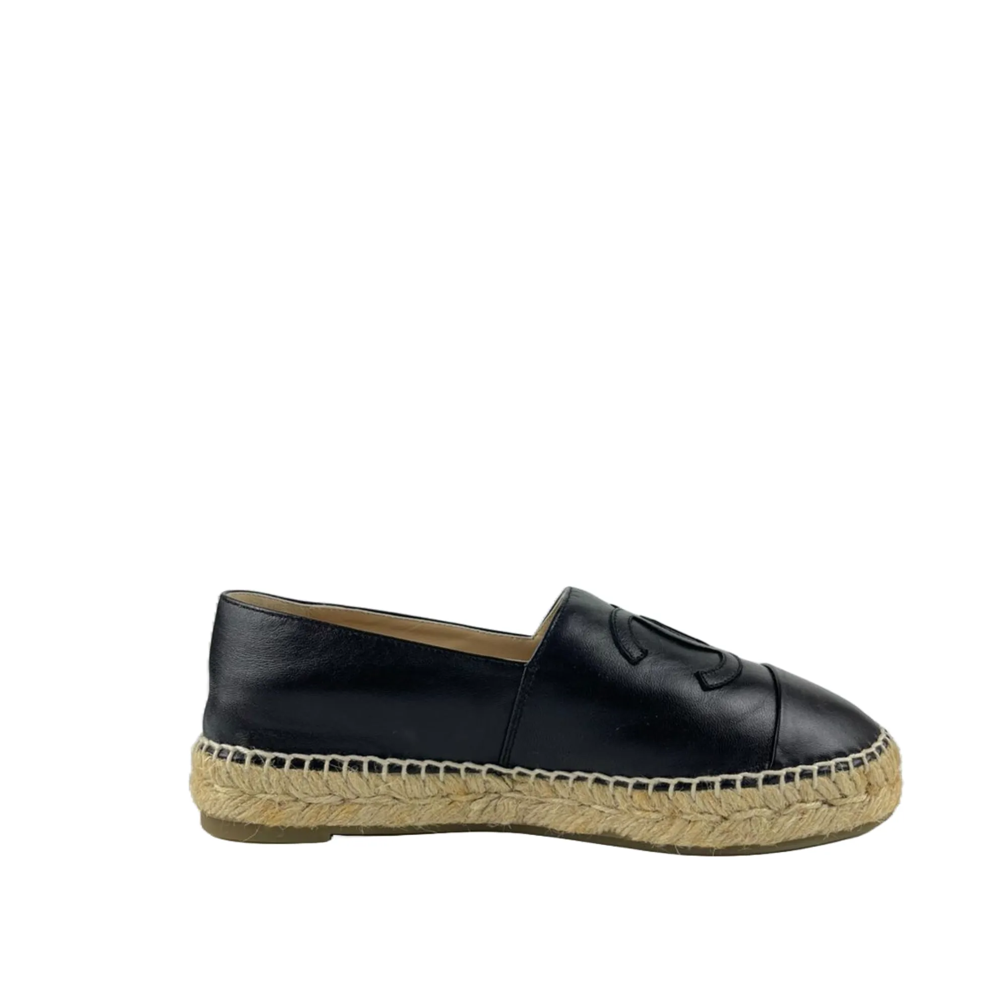 Espadrilles Black Lambskin Size 36