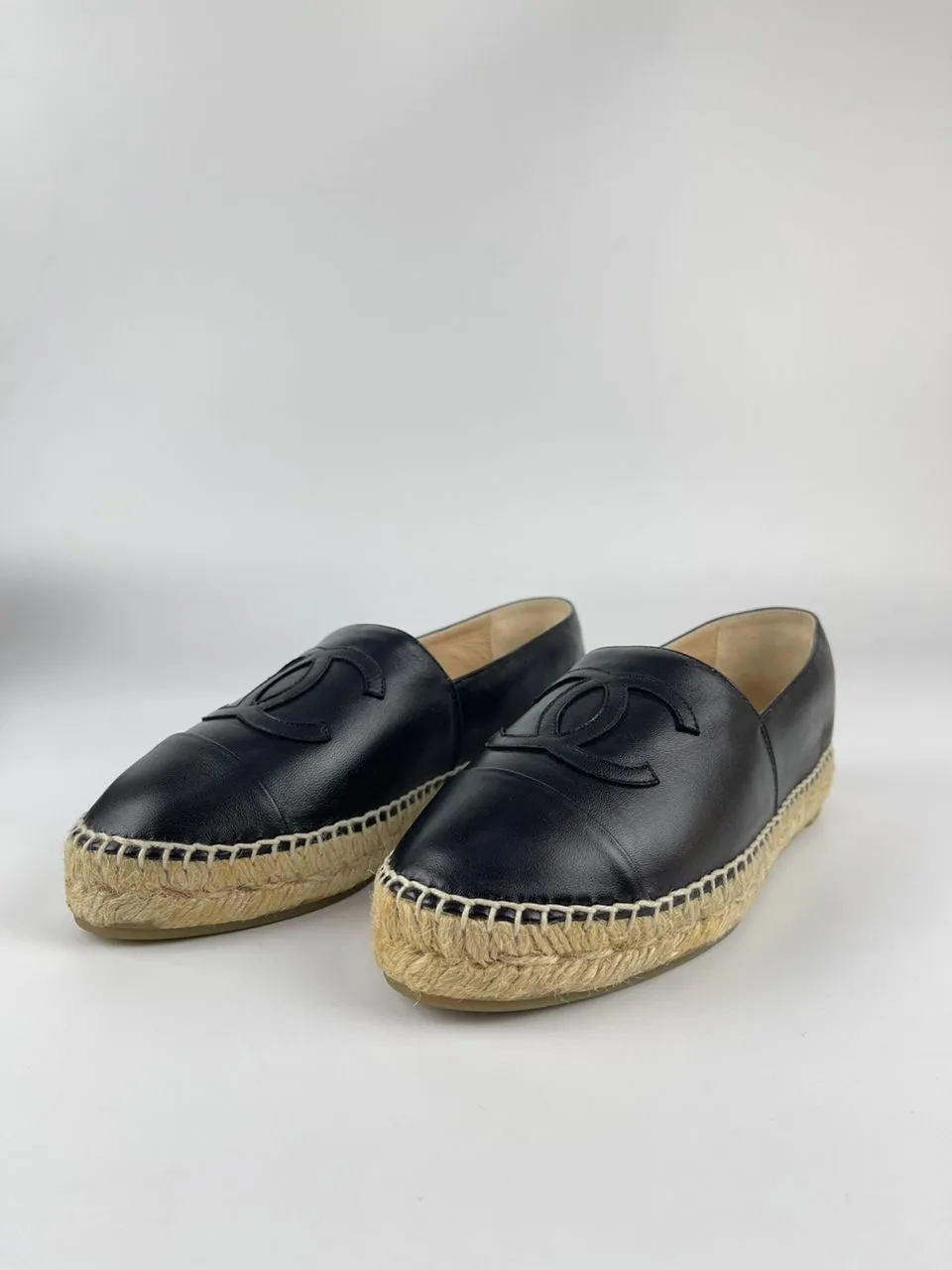 Espadrilles Black Lambskin Size 36