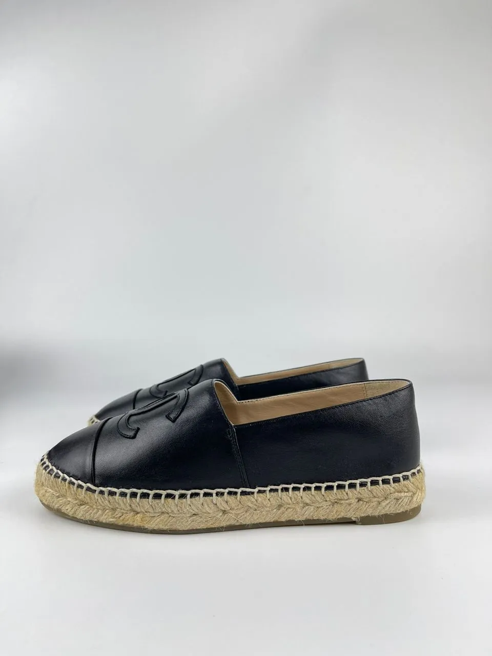 Espadrilles Black Lambskin Size 36