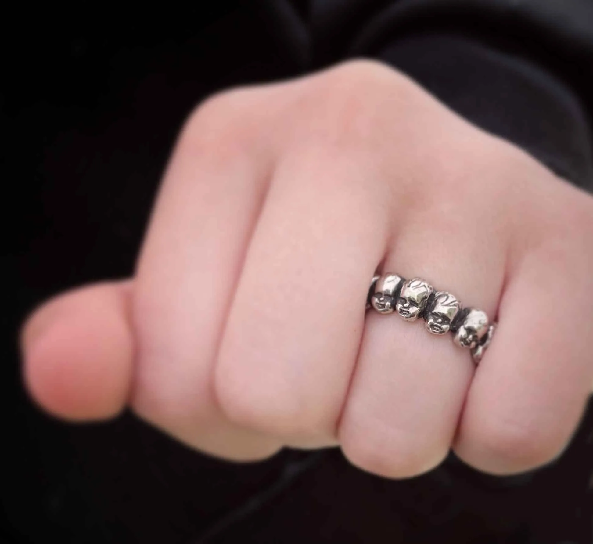Eternity of Baby Doll  Heads Ring
