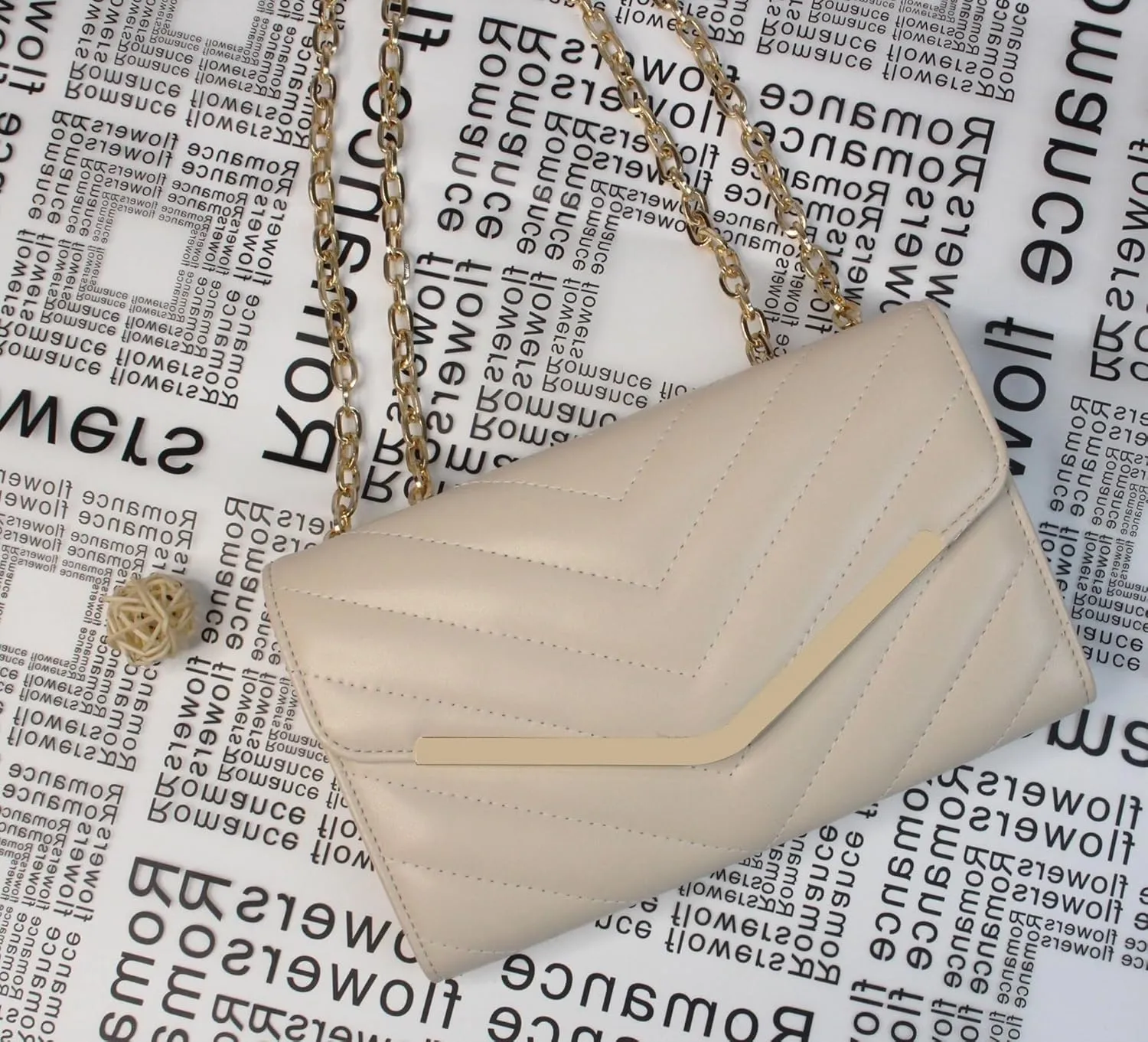 Evening Bag for Women Quilt Clutch Purse Featuring Envelope Design Perfect for Weddings Parties