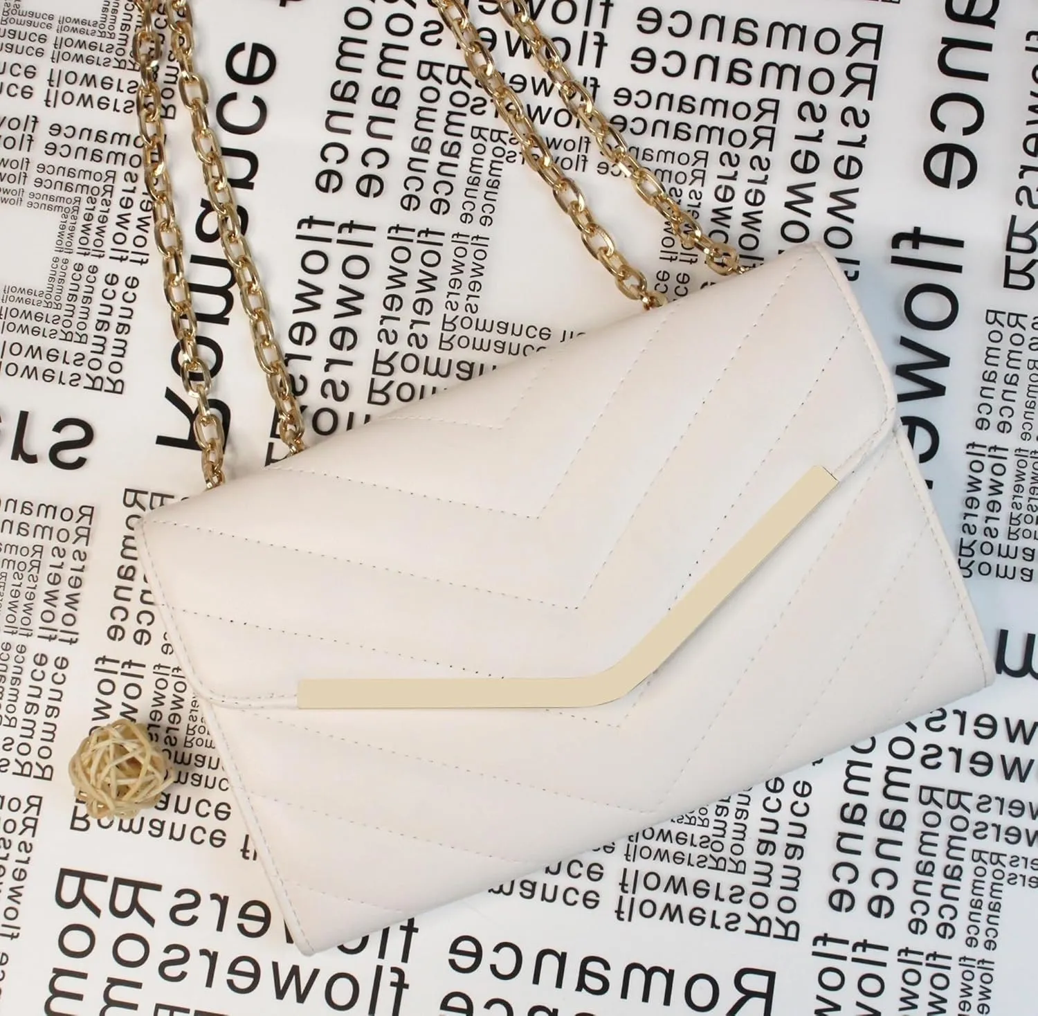 Evening Bag for Women Quilt Clutch Purse Featuring Envelope Design Perfect for Weddings Parties