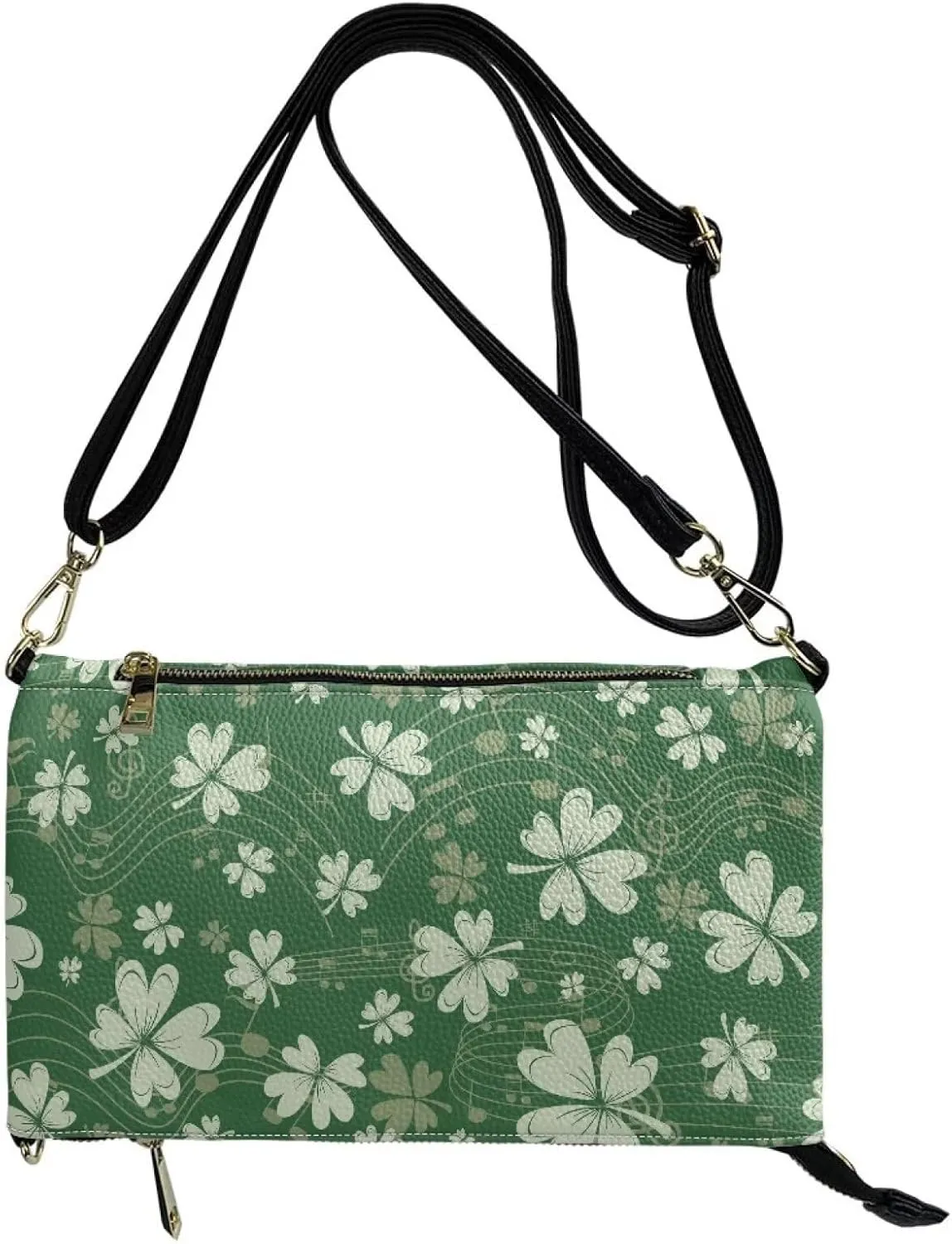 Evening Clutch Purse for Women Leather Crossbody Shoulder Bag Handbag with Strap Zipper Formal Dressy Purse