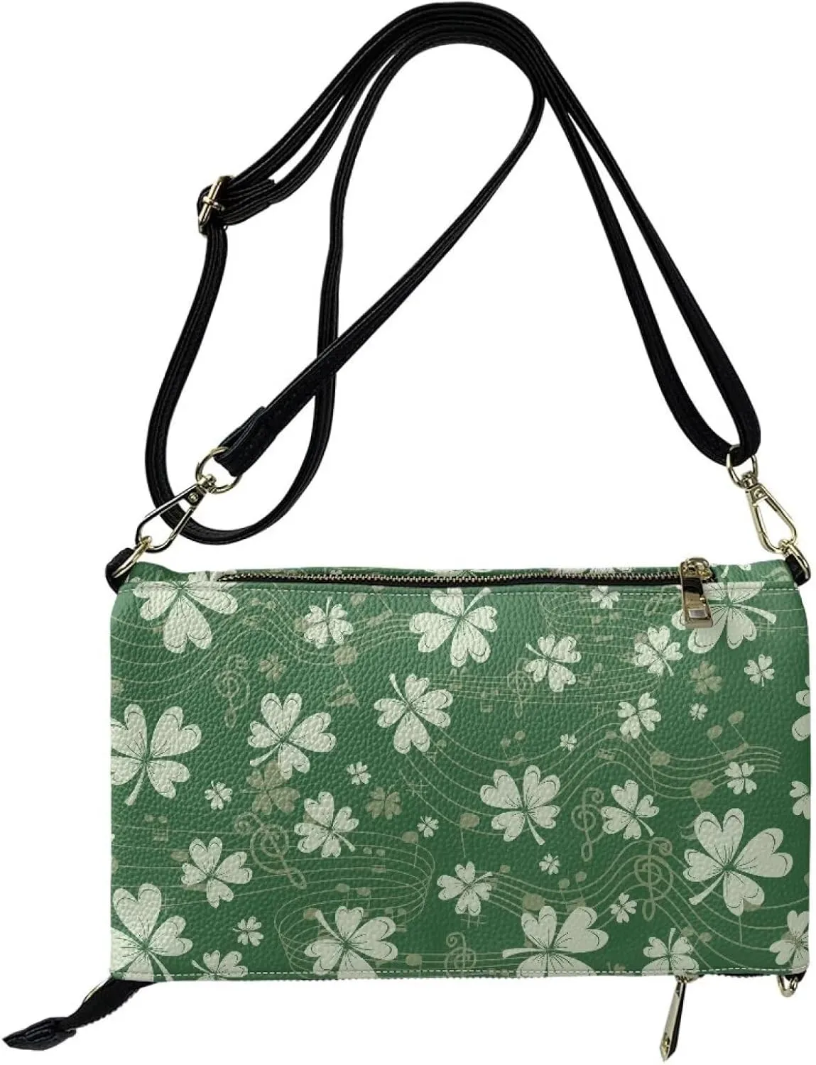 Evening Clutch Purse for Women Leather Crossbody Shoulder Bag Handbag with Strap Zipper Formal Dressy Purse