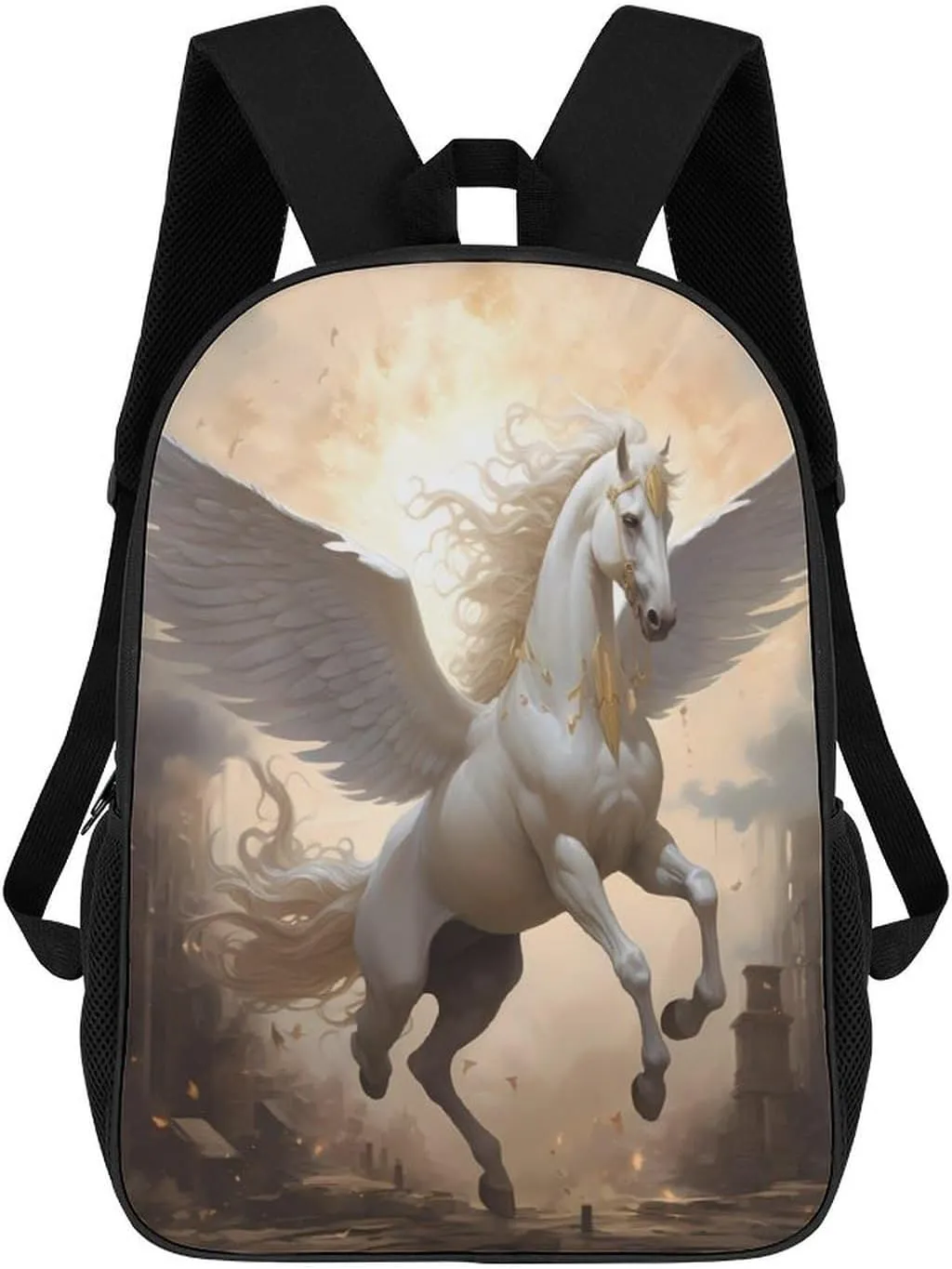Flying Horse 17 Inch Backpack Travel Laptop Backpack Business Computer Backpack with Adjustable Straps