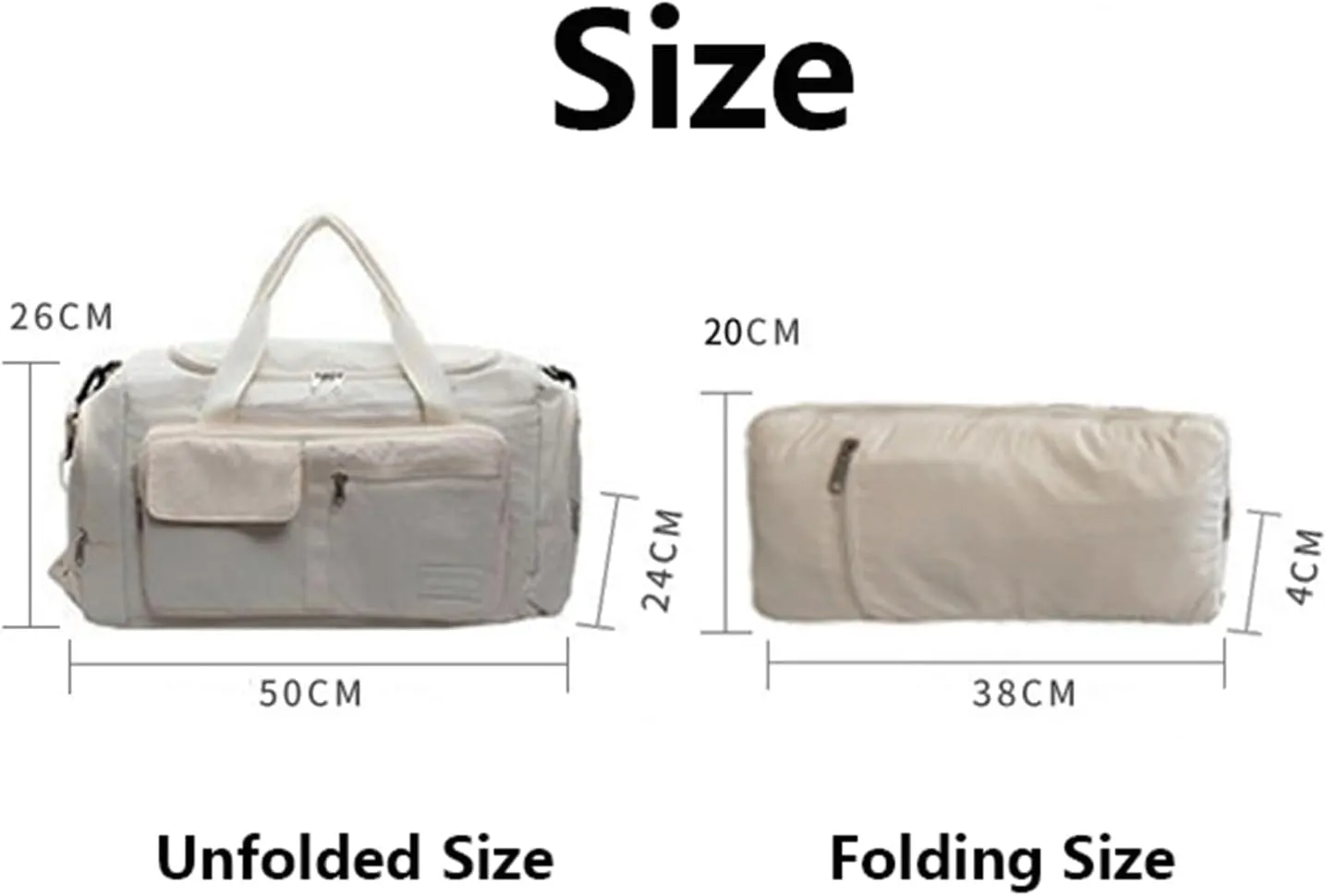 Folding Travel Garment Bag Expandable Carry on, Travel Luggage Organizer for Suitcase Clothes Storage Bag (Orange,40L)