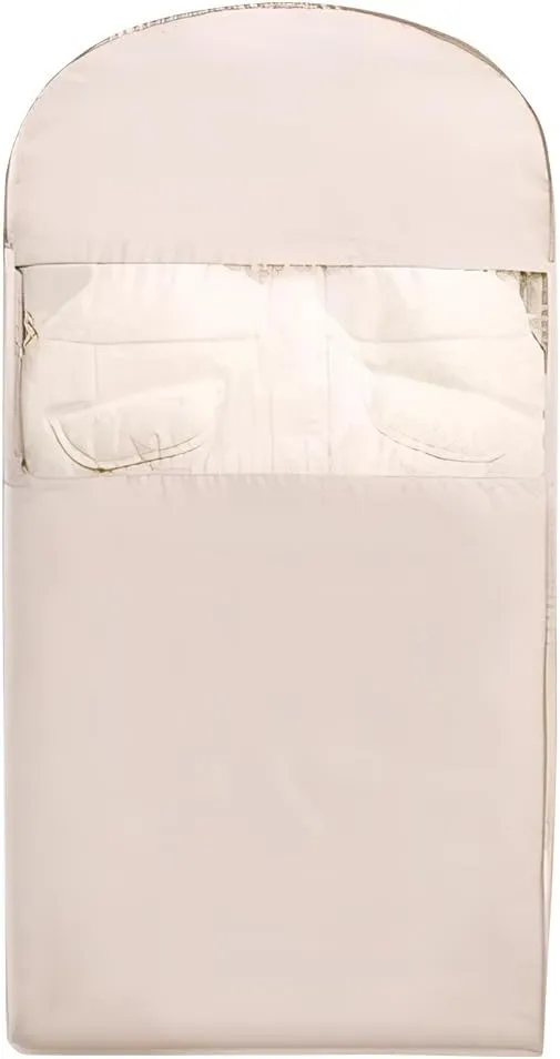 Garment Bags for Hanging Clothes, Space Saving Hanging Garment Bag with Self Compression Zipper, Cover Clothes Bags For Down Coat, for Closet Storage