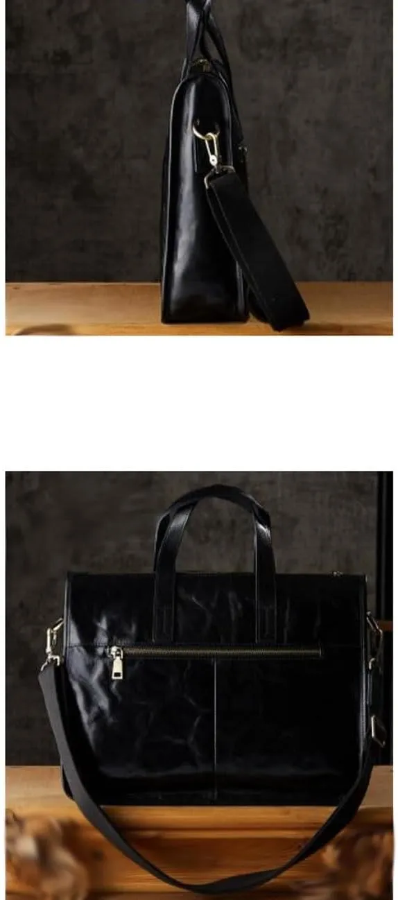 Genuine Leather Laptop Bags Handbags Mens Briefcases Luggage Travel Bags Messenger Shoulder Bags Computers Bags