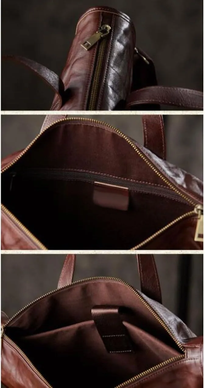 Genuine Leather Laptop Bags Handbags Mens Briefcases Luggage Travel Bags Messenger Shoulder Bags Computers Bags