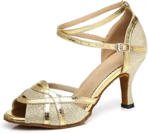 Glitter Ballroom Dance Shoes for Women Salsa Latin Tango Wedding Party