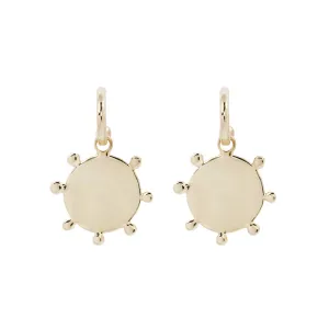 Elegant Gold Soleil Sun Hoop Earrings