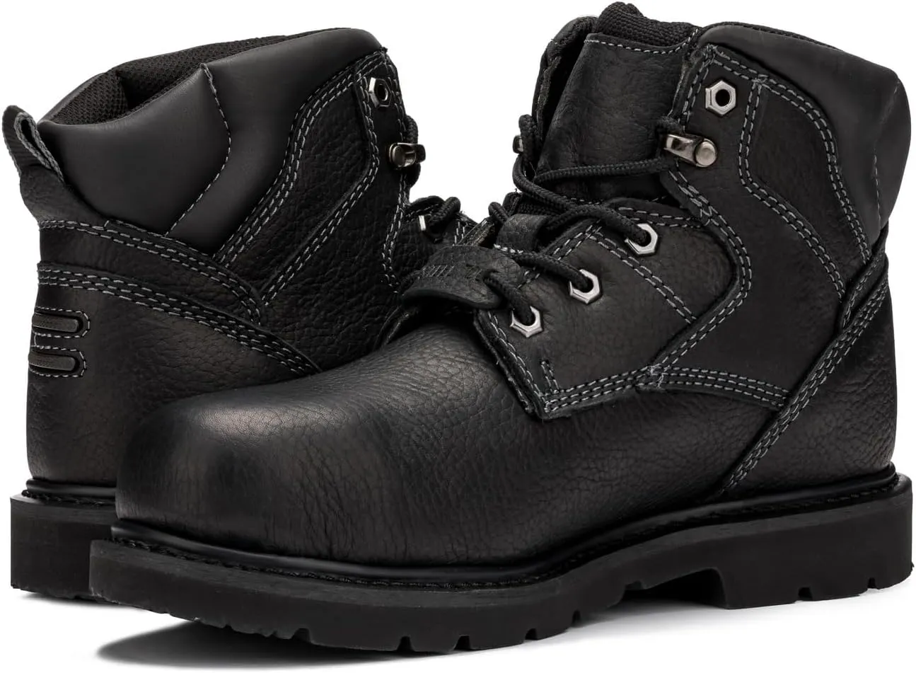 Golden Fox 6" Industrial Pro Safety Toe Work Boots | Men's Steel Toe Construction